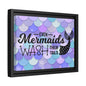 Even Mermaids Wash Their Tails 2 Framed Canvas Bathroom Art