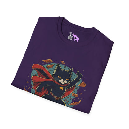 Superhero Cat Adult T-shirt