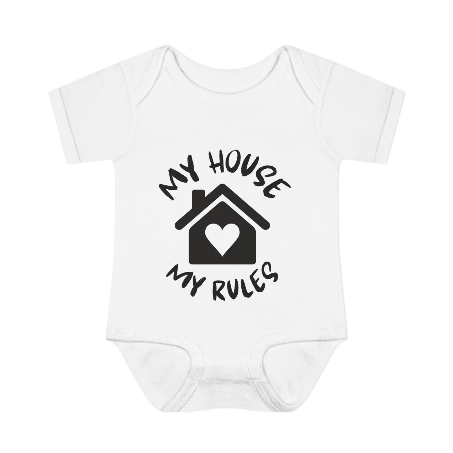 My House My Rules Infant Baby Rib Bodysuit