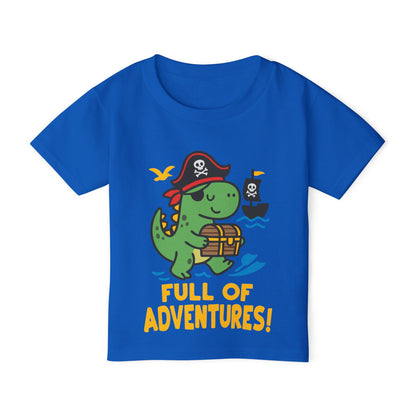 Full of Adventures (Dinosaur Pirate) Heavy Cotton™ Toddler T-shirt