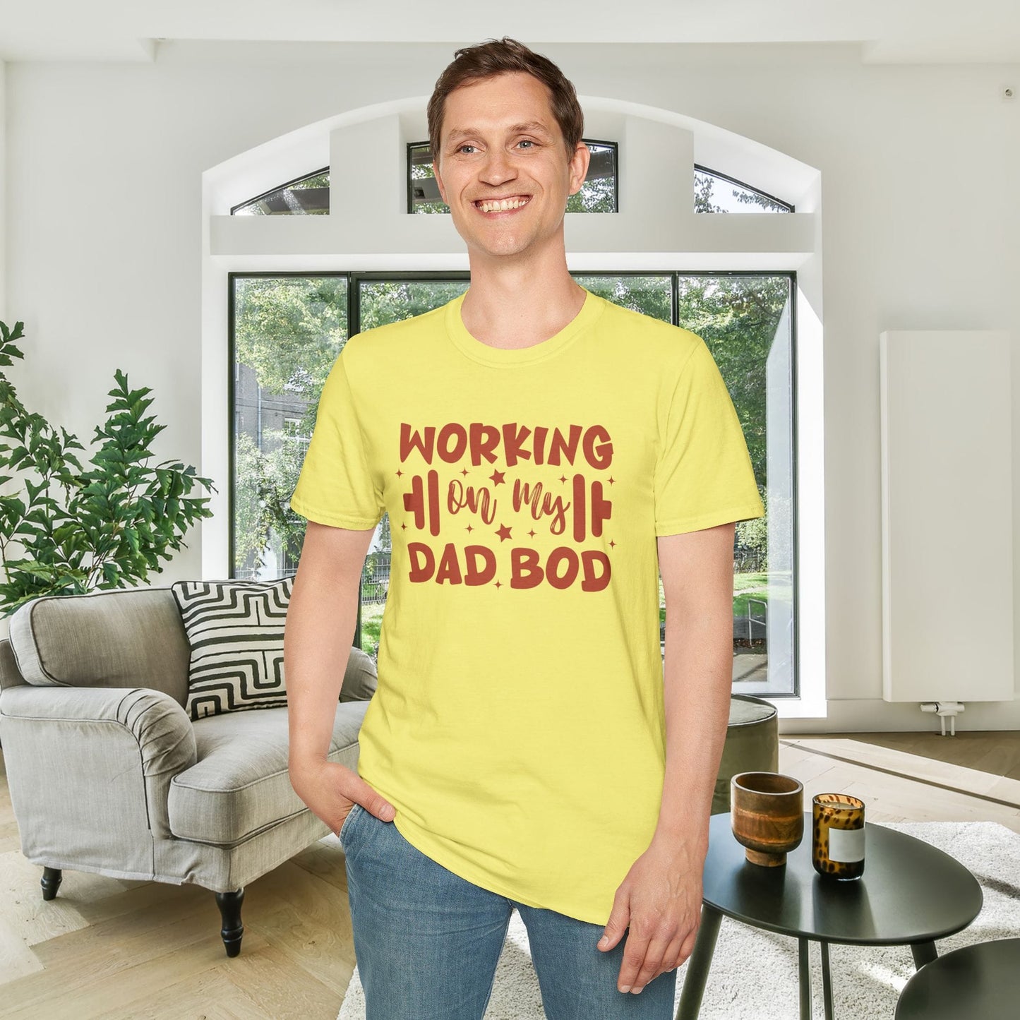 Working On My Dad Bod Adult T-shirt