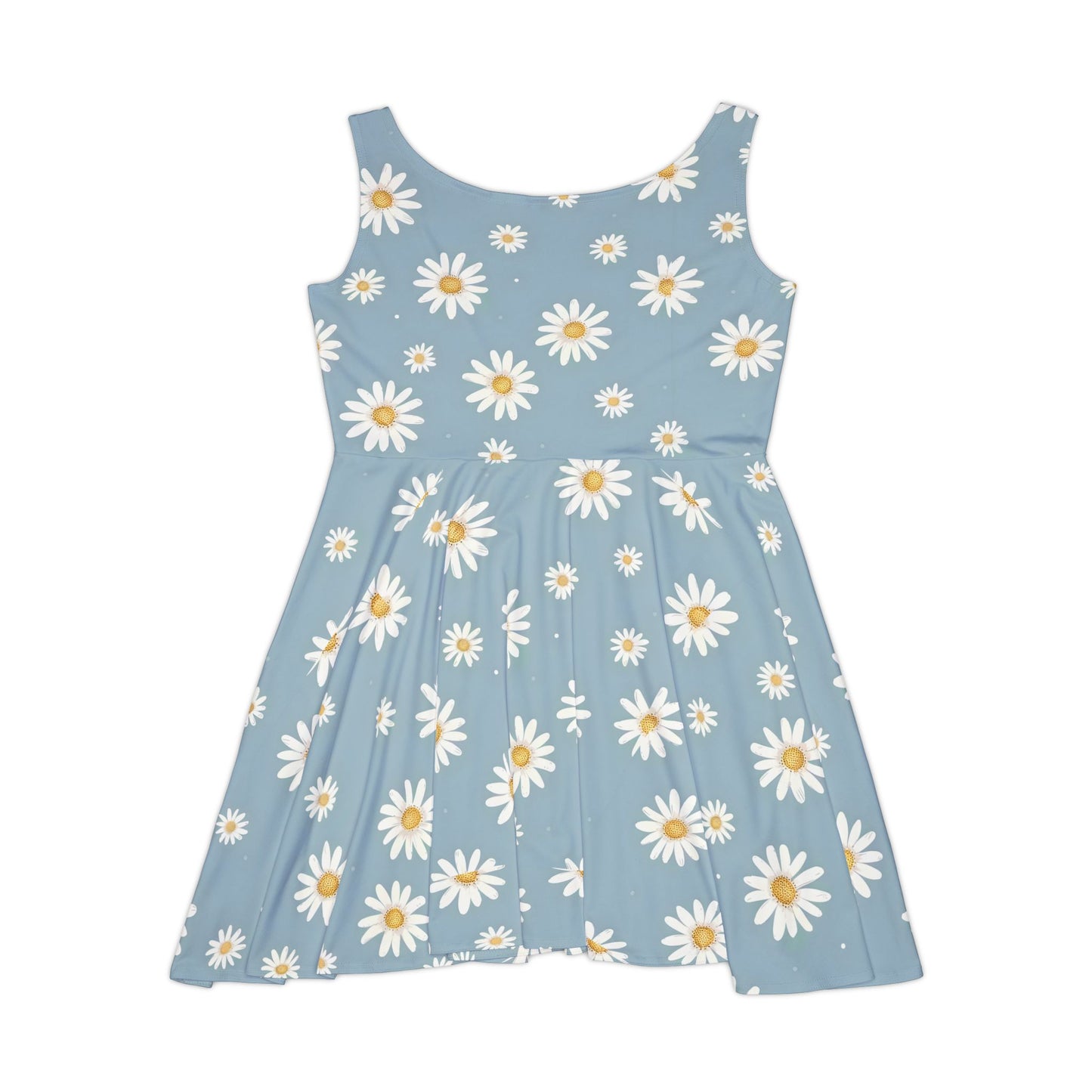 Daisy Print Women's Skater Dress - Fun Spring Floral Dress for Every Occasion