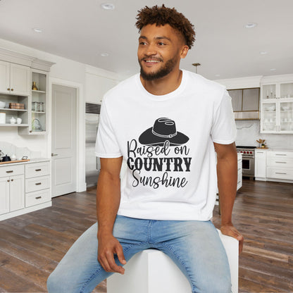 Raised On Country Sunshine Adult T-shirt