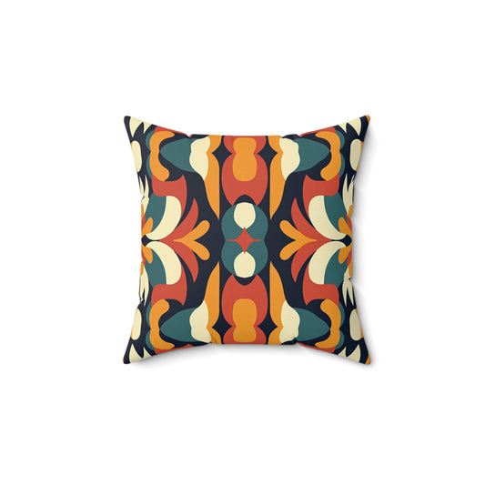 Autumn Kaleidoscope Throw Pillow