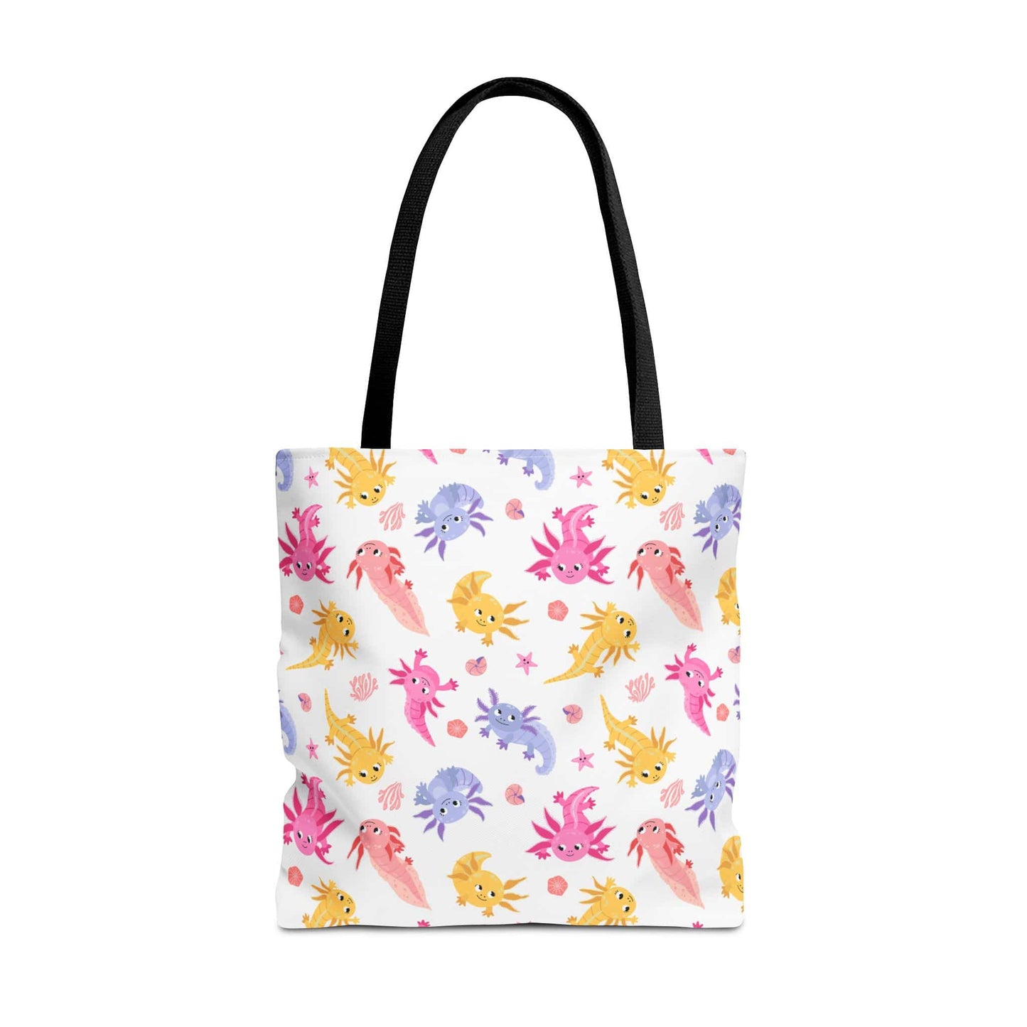 Axolotl Whimsy Canvas Tote Bag