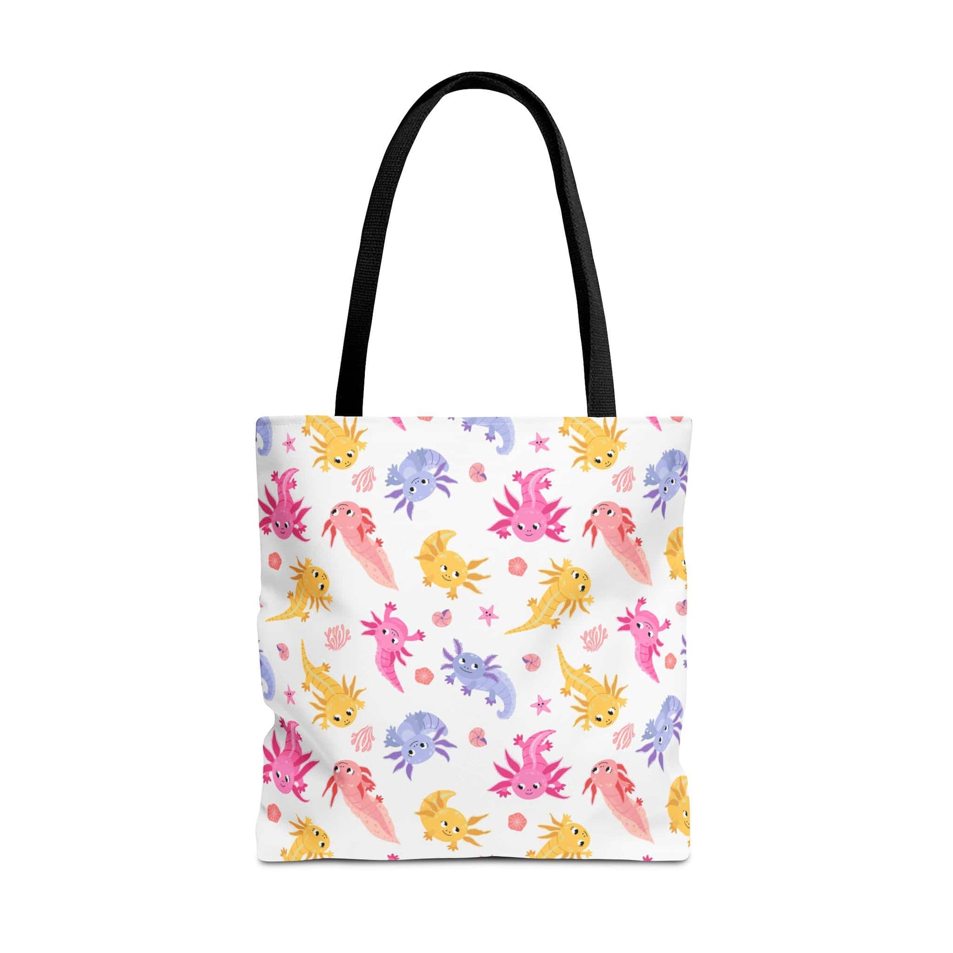 Axolotl Whimsy Canvas Tote Bag