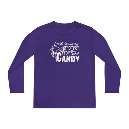 Will Trade My Brother For Candy Youth Long Sleeve Tee