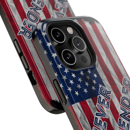 Never Surrender American Flag Impact-Resistant Cases