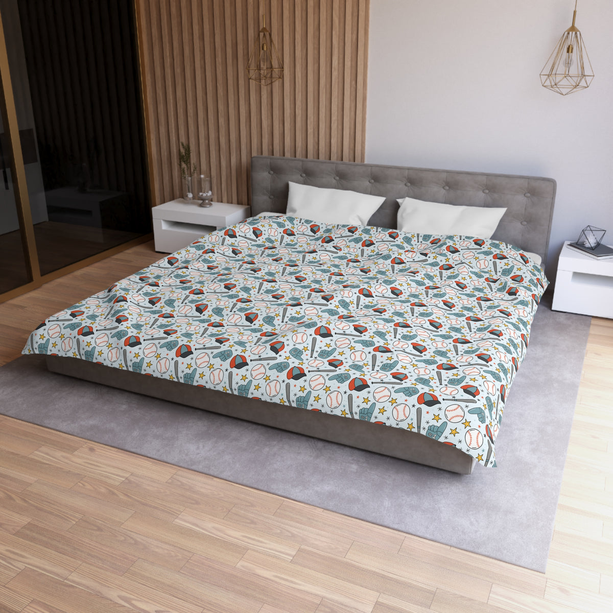 Home Run Heroes Microfiber Duvet Cover