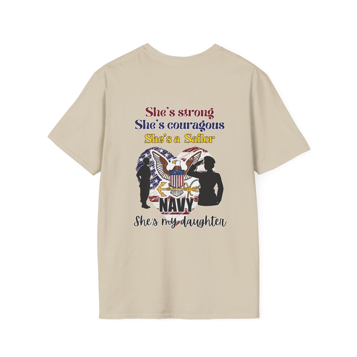 Proud Mom of Sailor US Navy Daughter Adult T-shirt