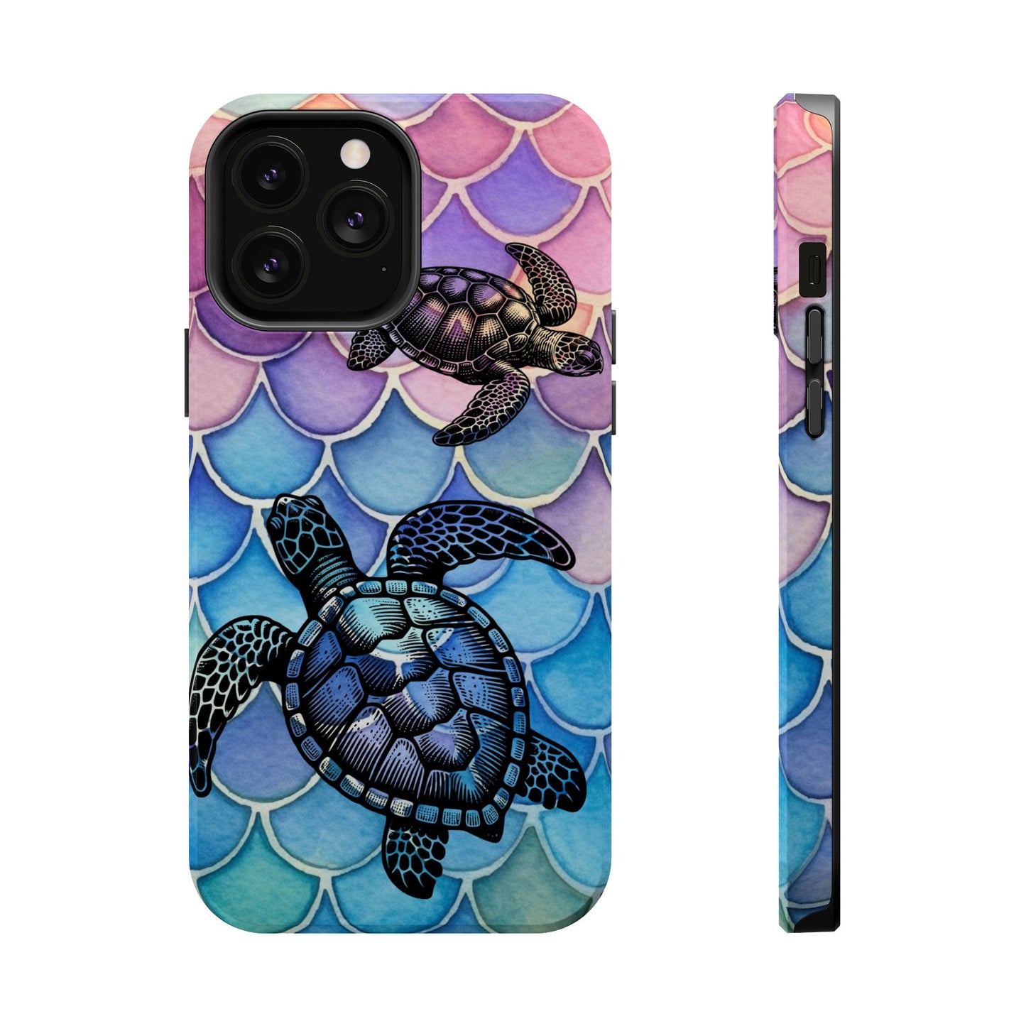 Sea Turtle Silhouette MagSafe® Compatible Tough Case for iPhone