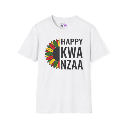 Happy Kwanzaa Sunflower Adult T-shirt