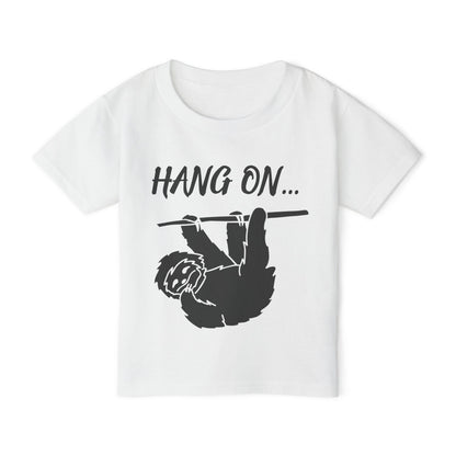 Hang On (Sloth) Heavy Cotton™ Toddler T-shirt