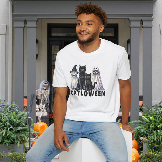 Catloween Adult T-shirt