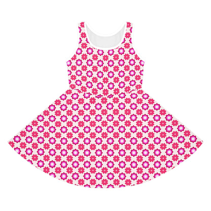 Rosy Star Garden Girls' Sleeveless Sundress