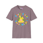 Bunny Kisses Easter Wishes Adult T-shirt