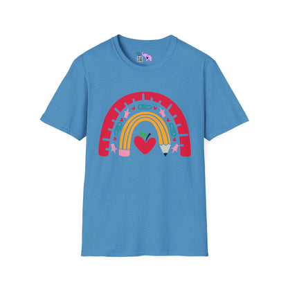 Rainbow Teacher Adult T-shirt
