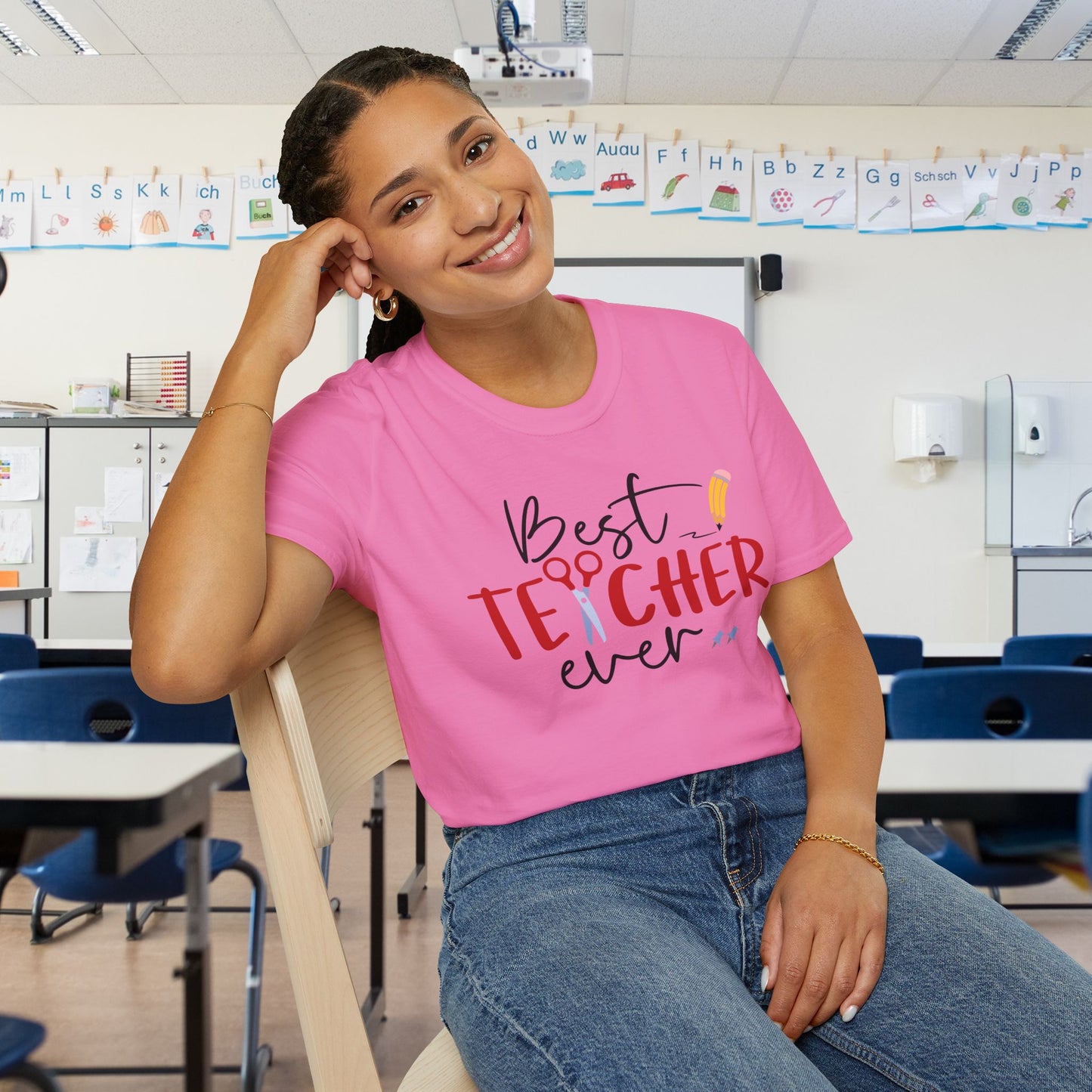 Best Teacher Ever Adult T-shirt