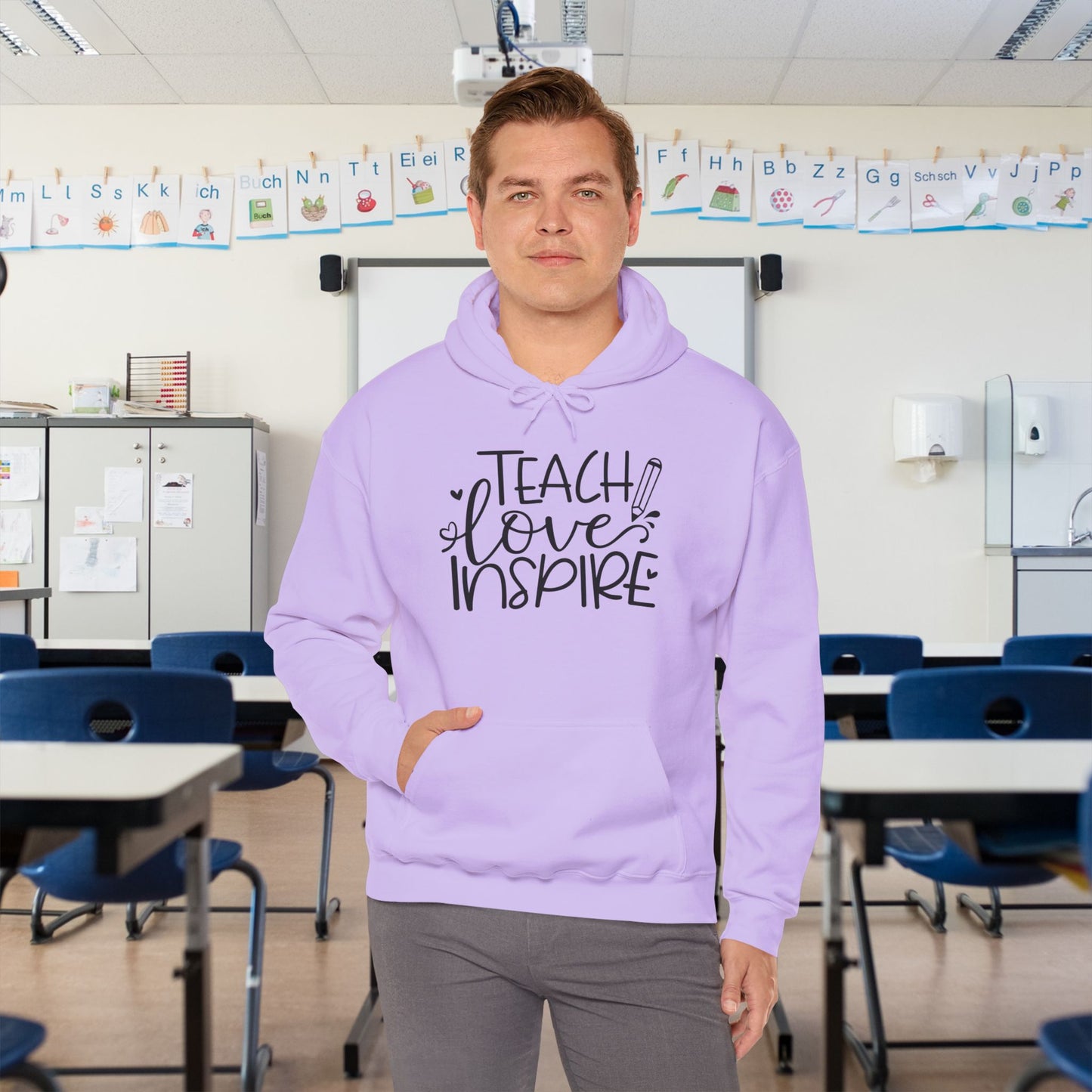 Teach Love Inspire Heavy Blend™ Hooded Sweatshirt