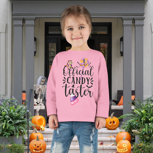 Official Candy Taster Toddler Long Sleeve Tee