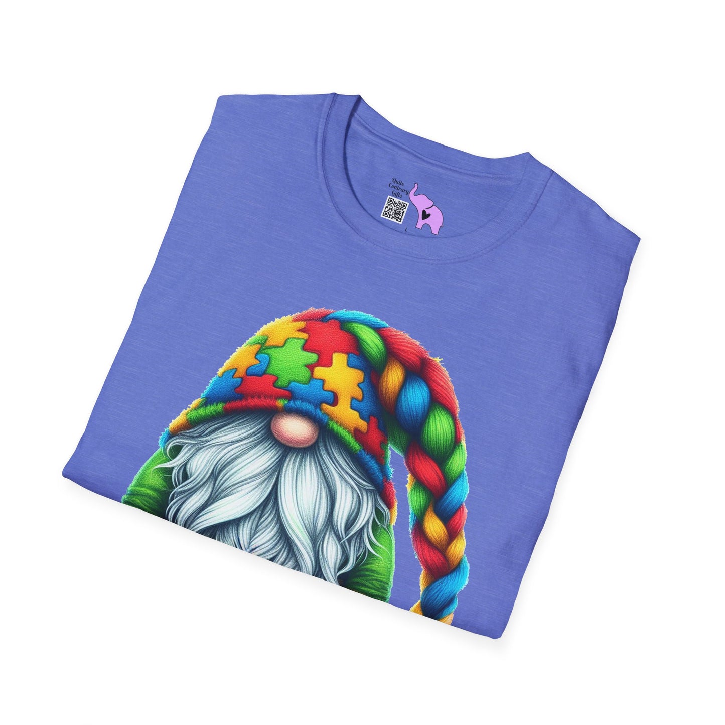 Autism Awarness Gnome Adult T-shirt