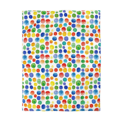 Colorful Polka Dots Microfiber Duvet Cover