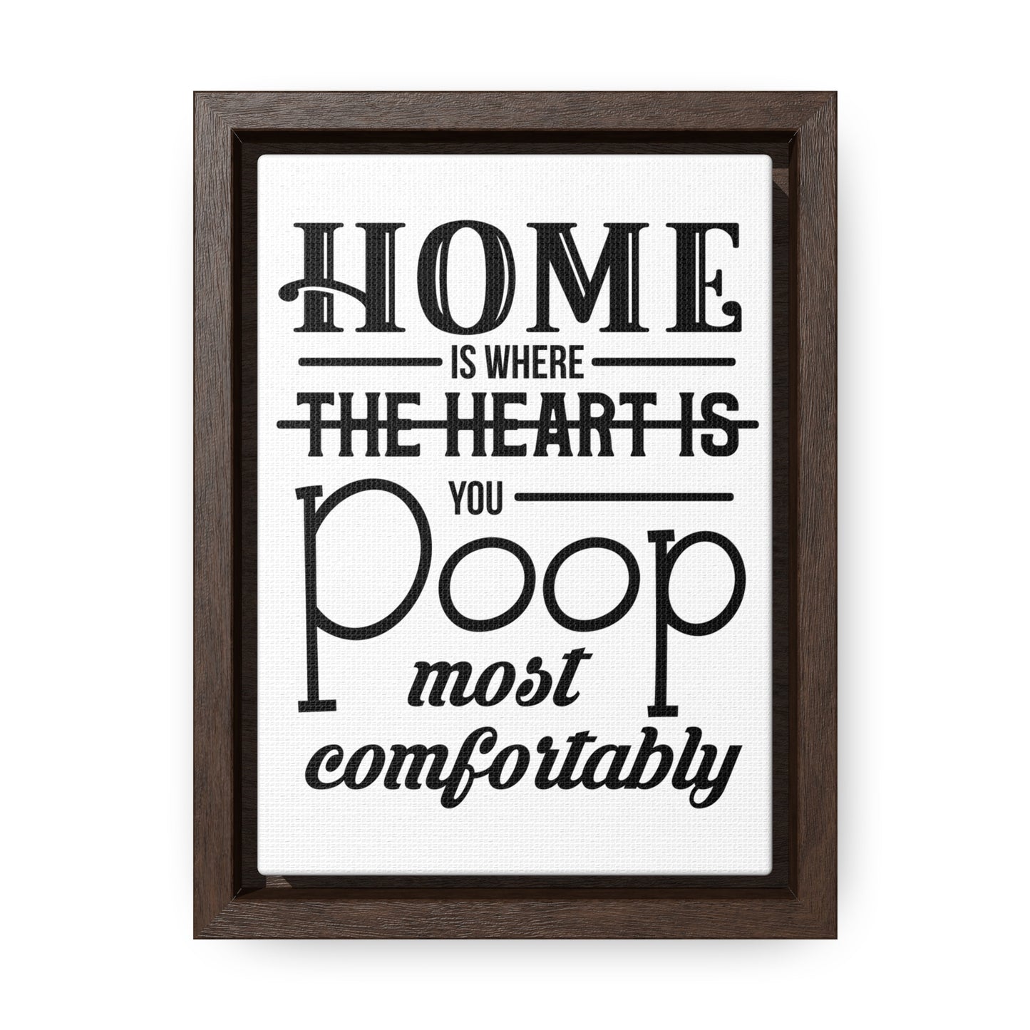 Home is Where... Canvas Wraps, Vertical Frame