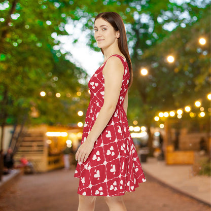 Sweetheart Trellis Women's Skater Dress