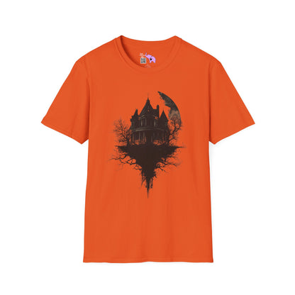 Halloween Haunted House Adult T-shirt