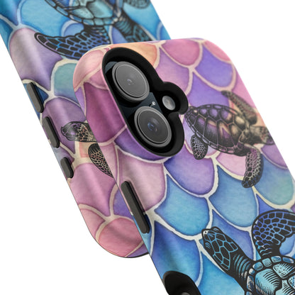 Sea Turtle Silhouette MagSafe® Compatible Tough Case for iPhone