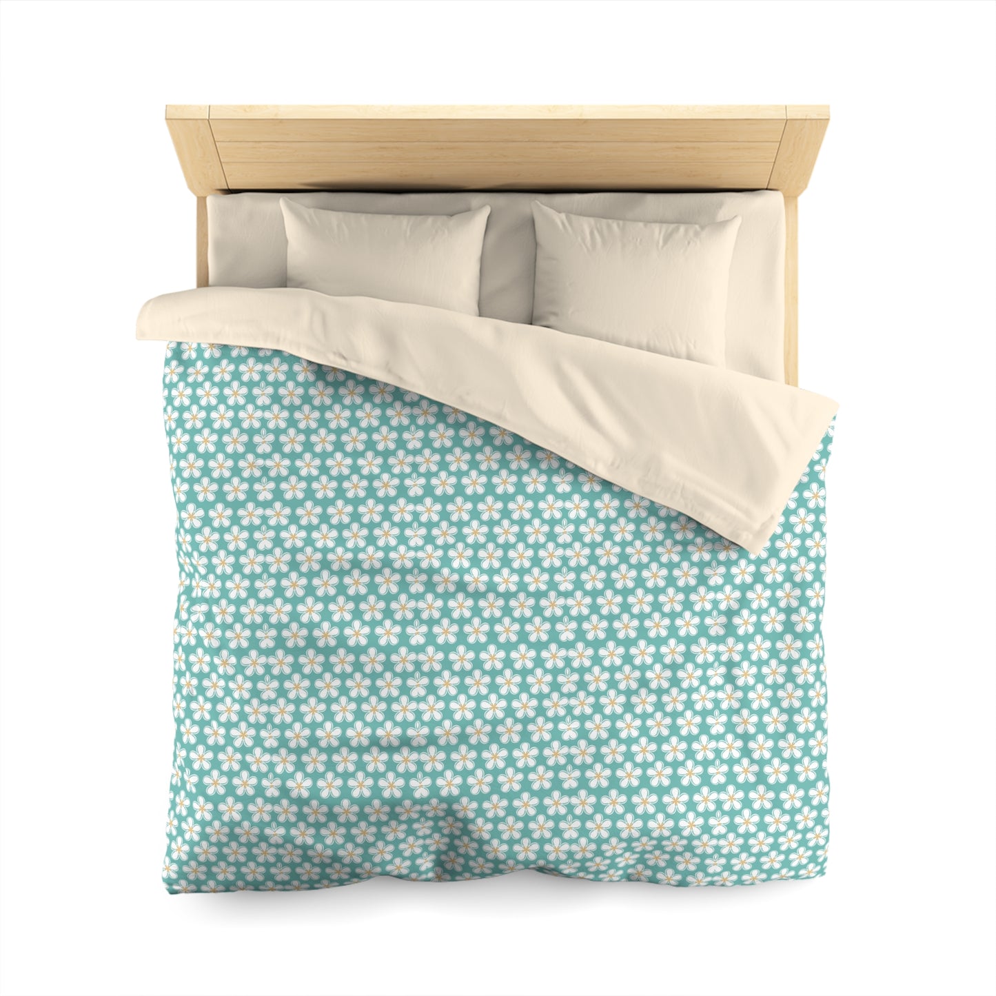 Tealberry Blooms Microfiber Duvet Cover