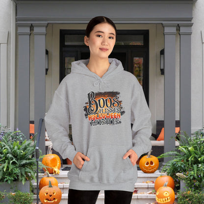 Boos Hisses Halloween Wishes Heavy Blend™ Hooded Sweatshirt