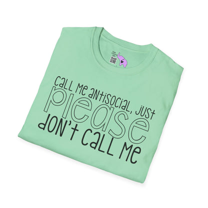 Call Me Anitsocial But Please Don't Call Me Adult T-shirt