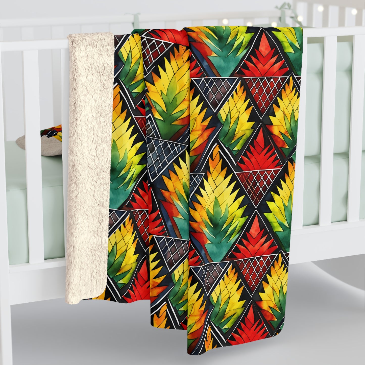 Heritage Harmony Sherpa Fleece Blanket