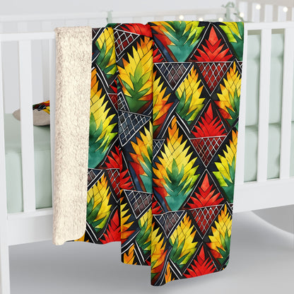 Heritage Harmony Sherpa Fleece Blanket