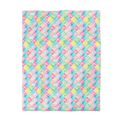 Watercolor Weave Microfiber Duvet Cover