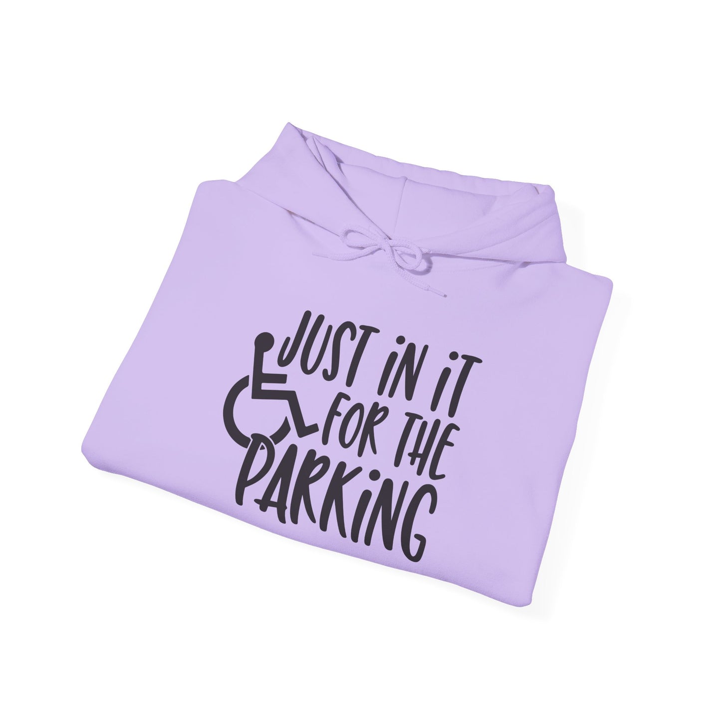 Just In It For The Parking (Wheelchair User) Adult Heavy Blend™ Hoodie