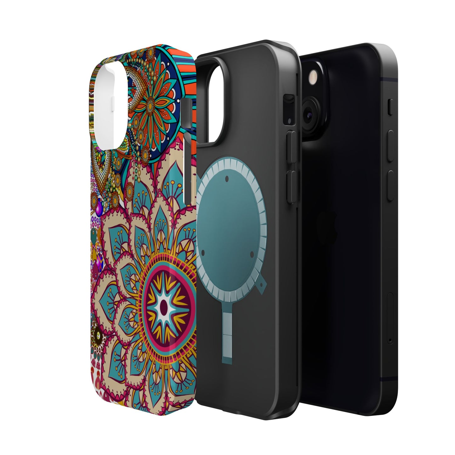 Colorful Mandala MagSafe® Compatible Tough Case for iPhone