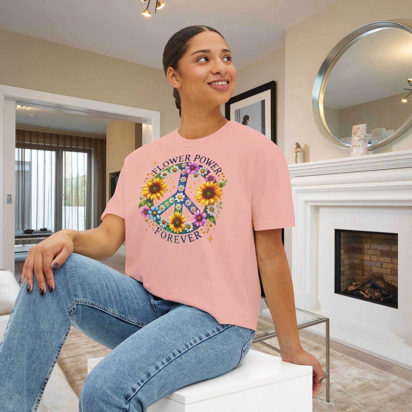 Flower Power Forever Women's Boxy Tee