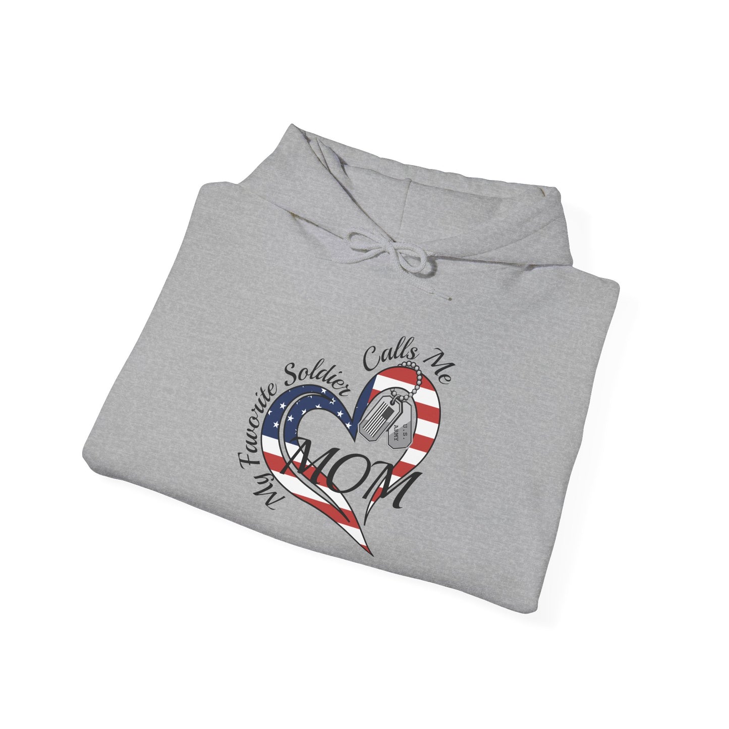 My Favorite Soldier Calls Me Mom Heavy Blend™ Hooded Sweatshirt