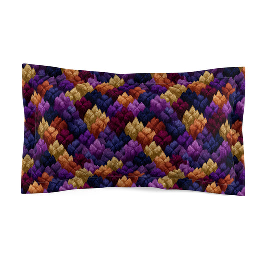Velour Garden Microfiber Pillow Sham