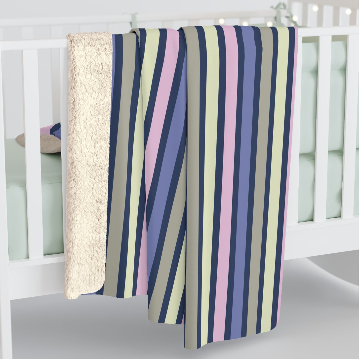 Earthy Stripes Fleece Blanket
