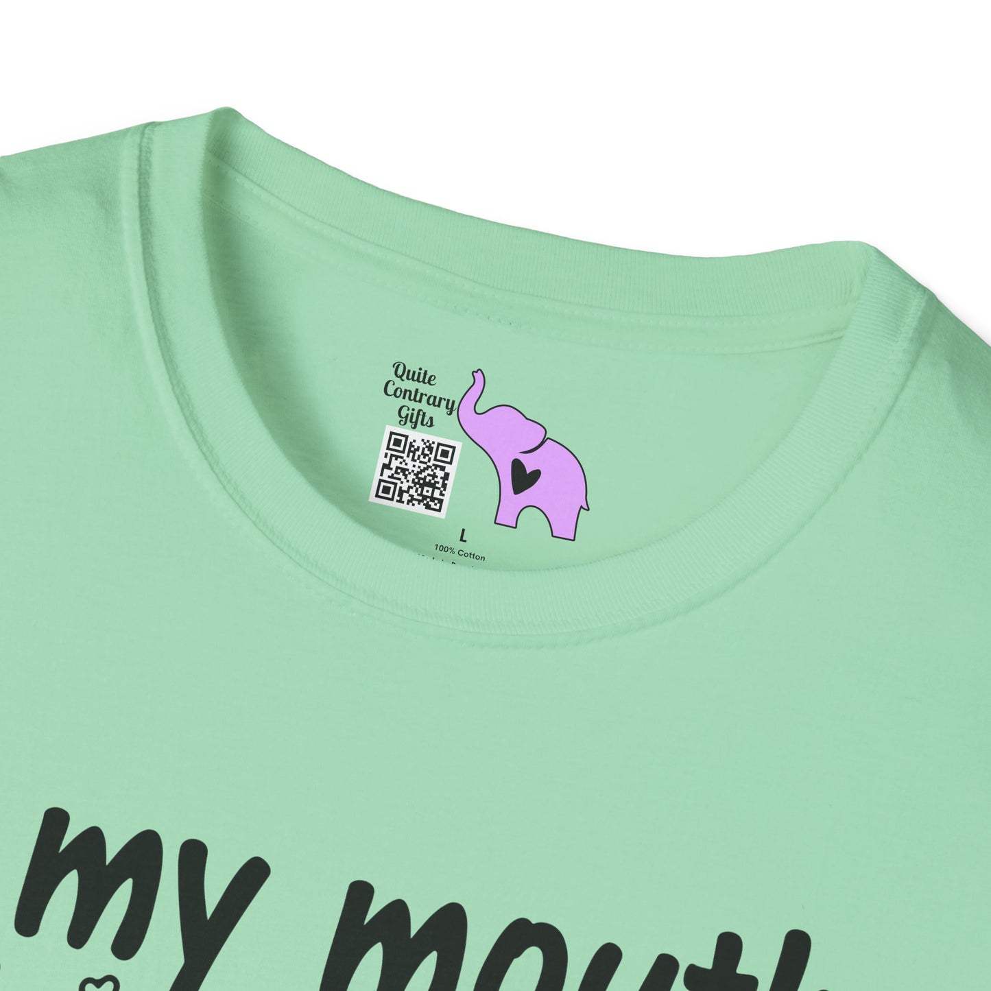 If My Mouth Doesn't Say It My Face Definitely Will Adult T-shirt