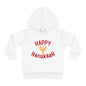 Happy Hanukkah Toddler Pullover Fleece Hoodie