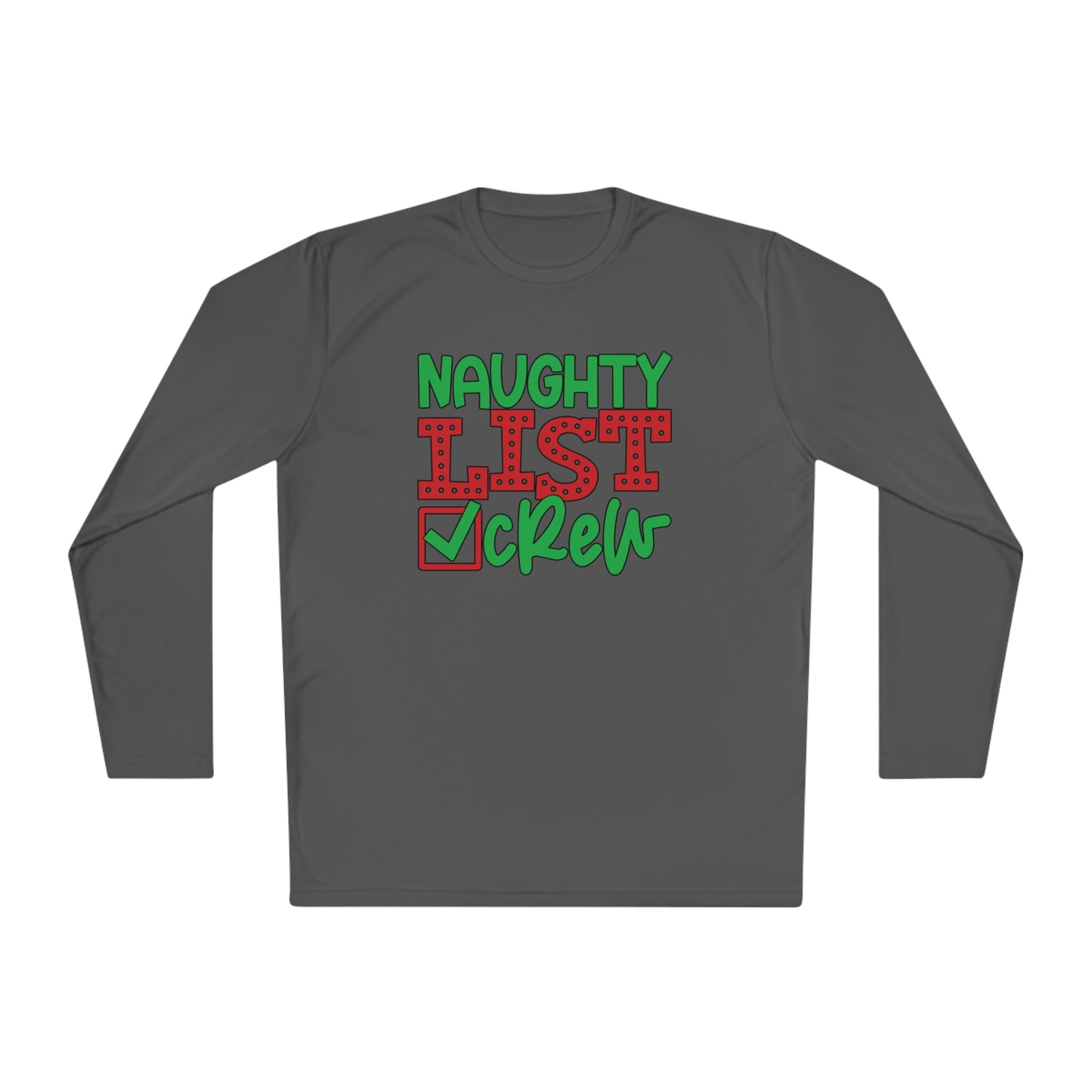 Naughty List Crew Adult Long Sleeve Tee