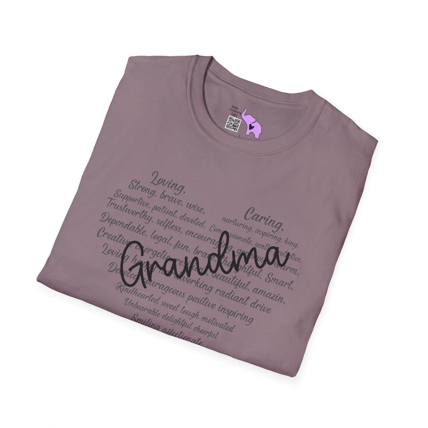 Grandma Descriptive Words Adult T-shirt