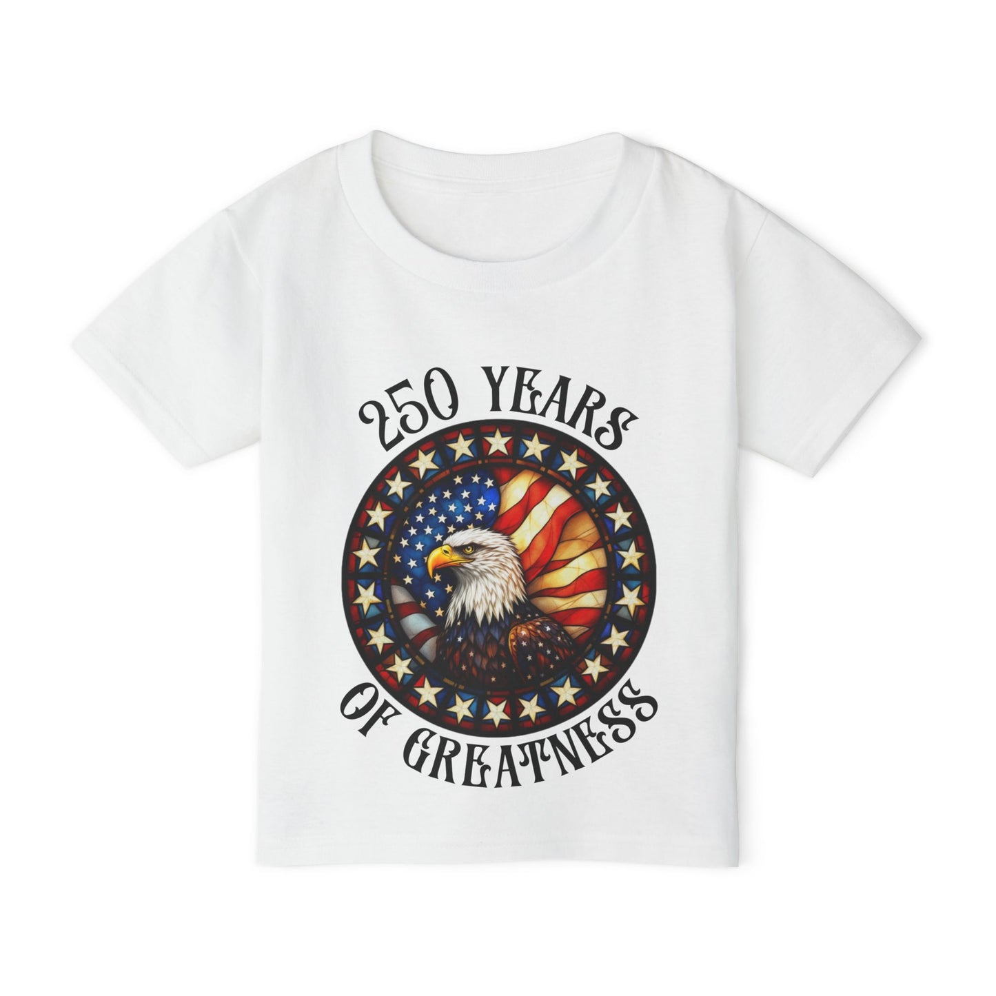 250 Years of Greatness (Stained Glass Eagle) Heavy Cotton™ Toddler T-shirt