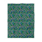 Warped Green Checkered Microfiber Duvet Cover