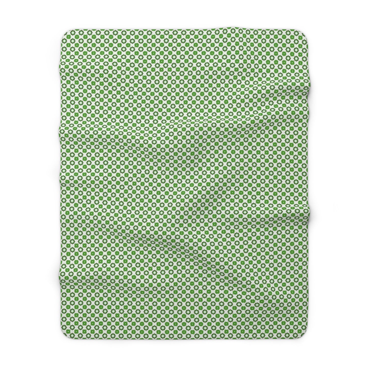 Emerald Star Garden Fleece Blanket