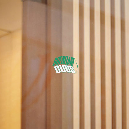 Brenham Cubs (Angled, White) Decal